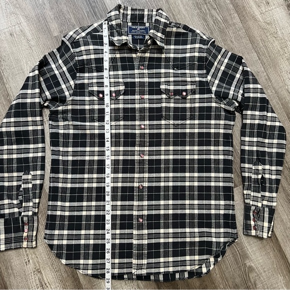 Vintage Polo Sport Purple Snap Button Flannel - Picture 6 of 7